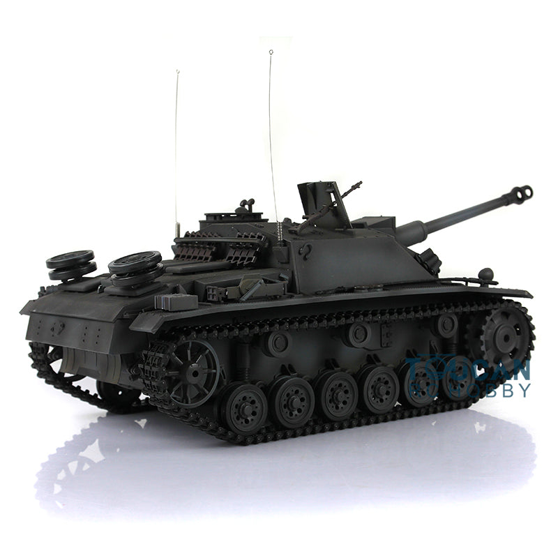 Henglong 1/16 TK7.0 Profession German Stug III 3868 RTR RC Tank IR BB Smoke Unit Metal Tracks Sprockets Idlers Road Wheels Barrel Gearbox