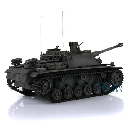 Henglong 1/16 TK7.0 Profession German Stug III 3868 RTR RC Tank IR BB Smoke Unit Metal Tracks Sprockets Idlers Road Wheels Barrel Gearbox