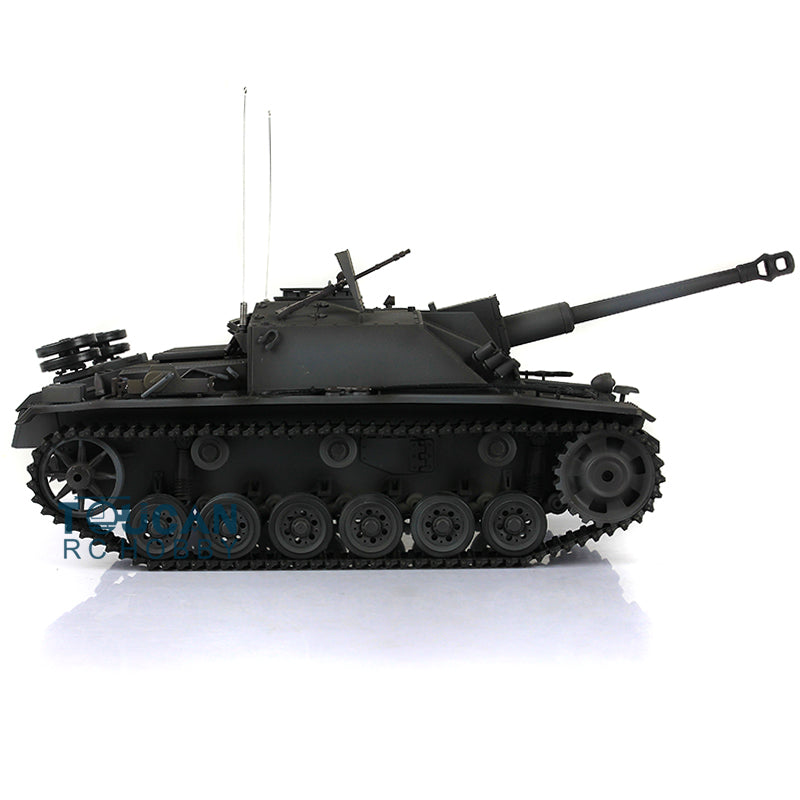 Henglong 1/16 TK7.0 Profession German Stug III 3868 RTR RC Tank IR BB Smoke Unit Metal Tracks Sprockets Idlers Road Wheels Barrel Gearbox