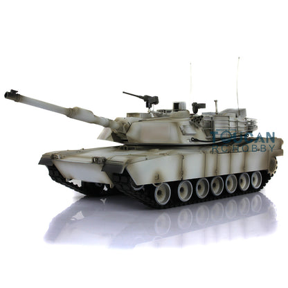 2,4 GHz Henglong 1/16 TK7.0 M1A2 Abrams fahrbereiter ferngesteuerter Panzer 3918 Metallketten Kettenräder Leiträder Rauchgeräusch
