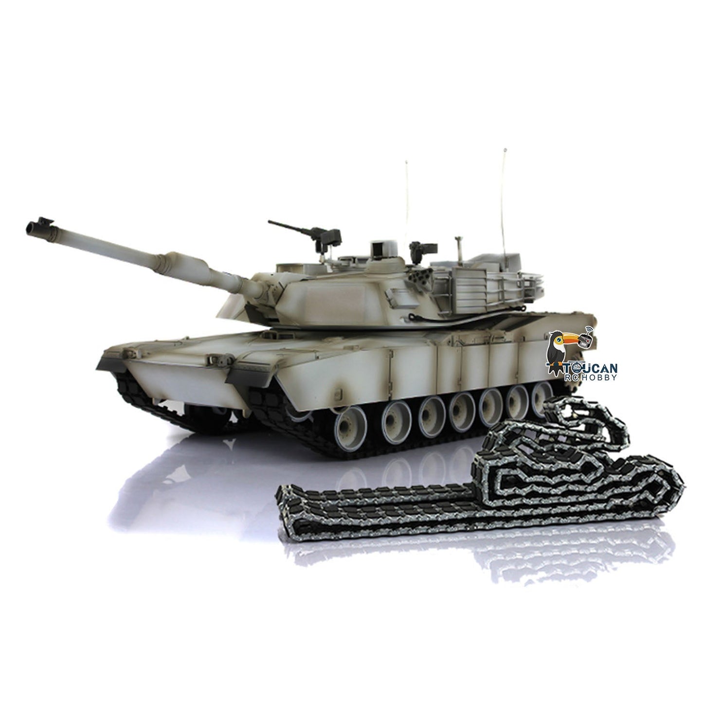 Heng Long 1/16 TK16 Full Metal Chassis RTR RC Tank 3918 M1A2 Abrams with Muzzle Flash Smoke Effects 360 Degrees Turret I6S Radio System