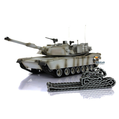 Heng Long 1/16 TK16 Full Metal Chassis RTR RC Tank 3918 M1A2 Abrams with Muzzle Flash Smoke Effects 360 Degrees Turret I6S Radio System