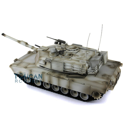 2,4 GHz Henglong 1/16 TK7.0 M1A2 Abrams fahrbereiter ferngesteuerter Panzer 3918 Metallketten Kettenräder Leiträder Rauchgeräusch