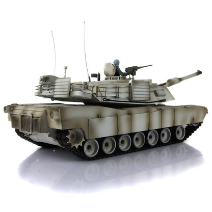 Henglong 1/16 2.4G TK7.0 Plastic USA Abrams M1A2 3918 RTR RC Tank Military Vehicle Model with BB IR Smoke Sound Light Metal Barrel