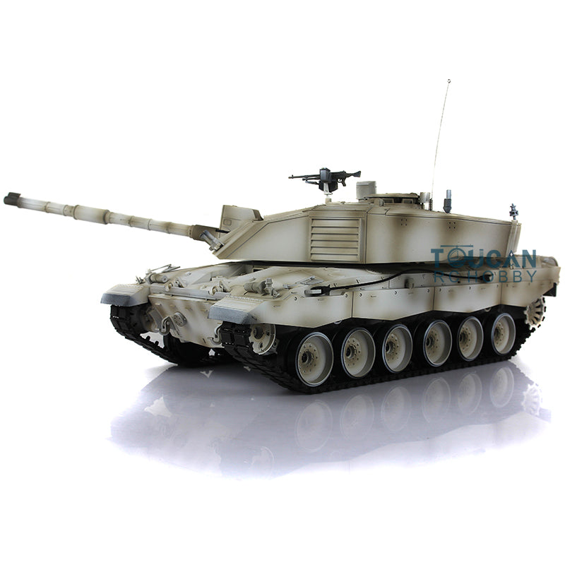 Henglong 1/16 2.4G TK7.0 British Challenger II 3908 RTR RC Tank 360 Degree Turret BB IR Smoke Metal Tracks Sprockets Idlers Road Wheels