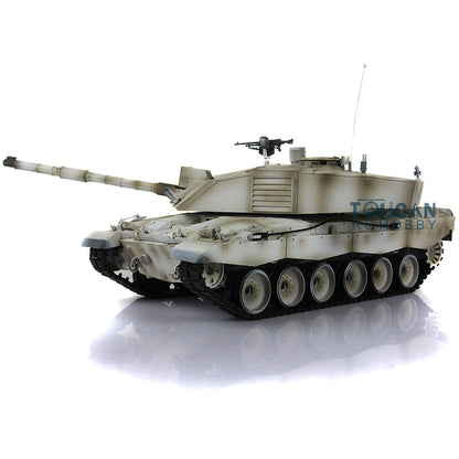 Henglong 1/16 2.4G TK7.0 British Challenger II 3908 RTR RC Tank 360 Degree Turret BB IR Smoke Metal Tracks Sprockets Idlers Road Wheels
