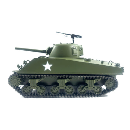 Mato 100 % Metall, 1/16 Maßstab, Armeegrün, M4A3 Sherman BB Ver KIT, Fernbedienungspanzer, 1230 Ketten, Lauf, DIY-Modell