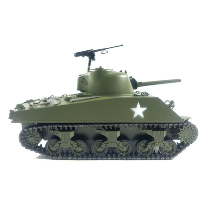 Mato 100 % Metall, 1/16 Maßstab, Armeegrün, M4A3 Sherman BB Ver KIT, Fernbedienungspanzer, 1230 Ketten, Lauf, DIY-Modell