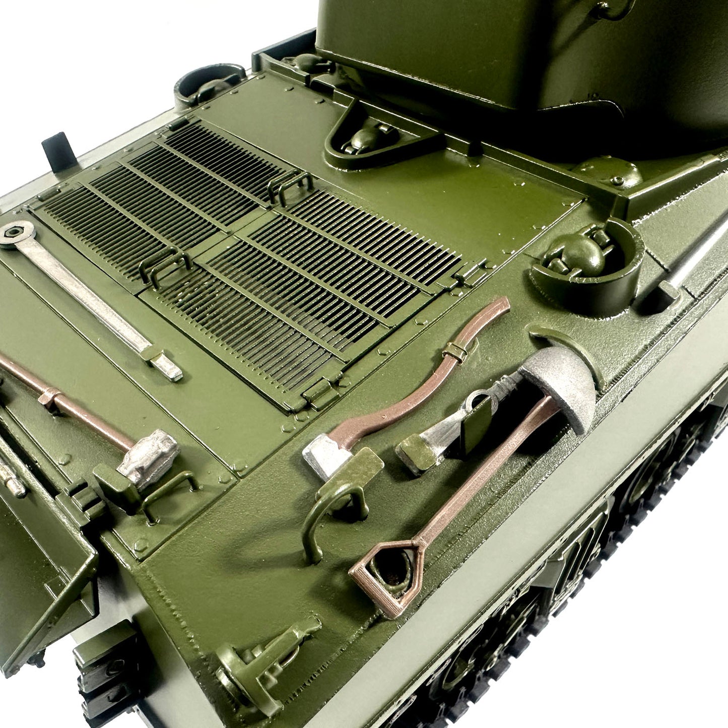 Mato 100 % Metall, 1/16 Maßstab, Armeegrün, M4A3 Sherman BB Ver KIT, Fernbedienungspanzer, 1230 Ketten, Lauf, DIY-Modell