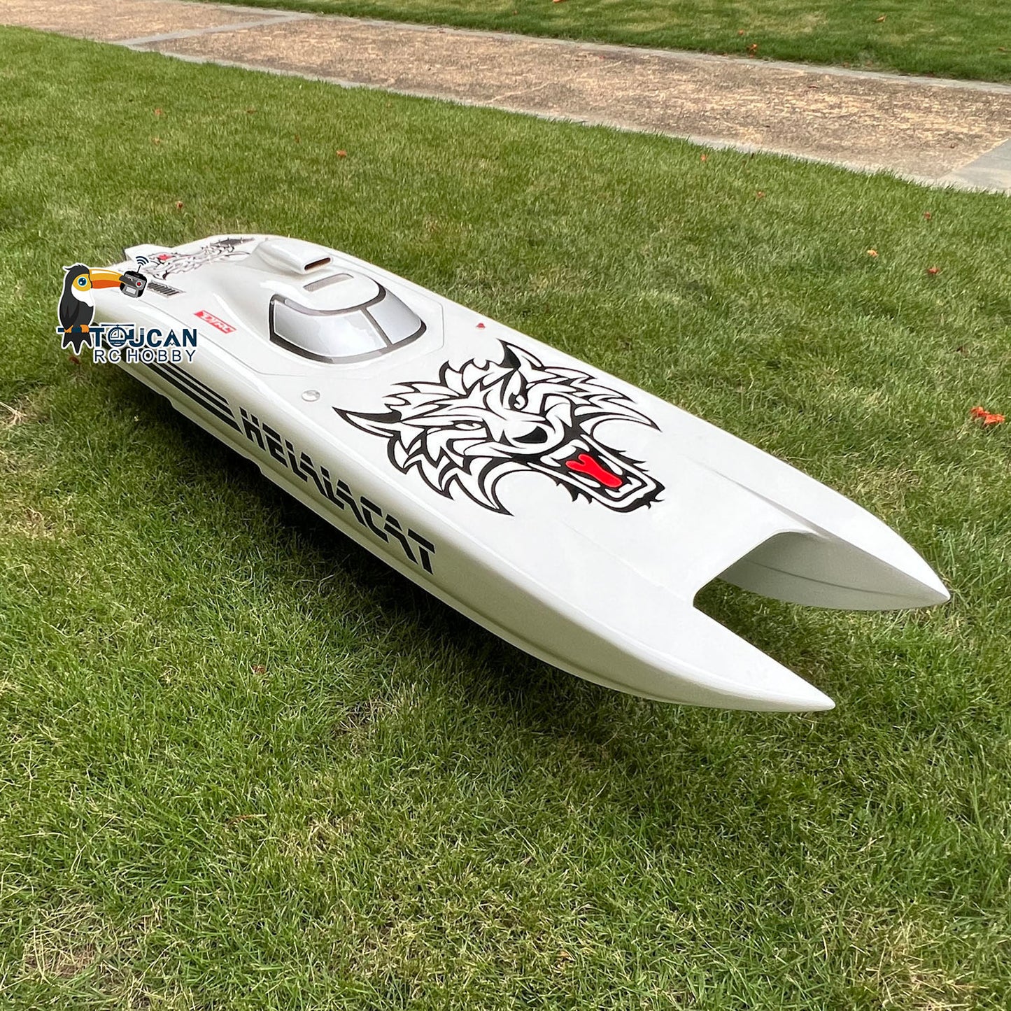 TOUCAN RC HOBBY G30E 30CC DIY Model Prepainted Gasoline Race KIT RC Boat Hull Only for Advanced Player without Engine Battery Radio Shaft