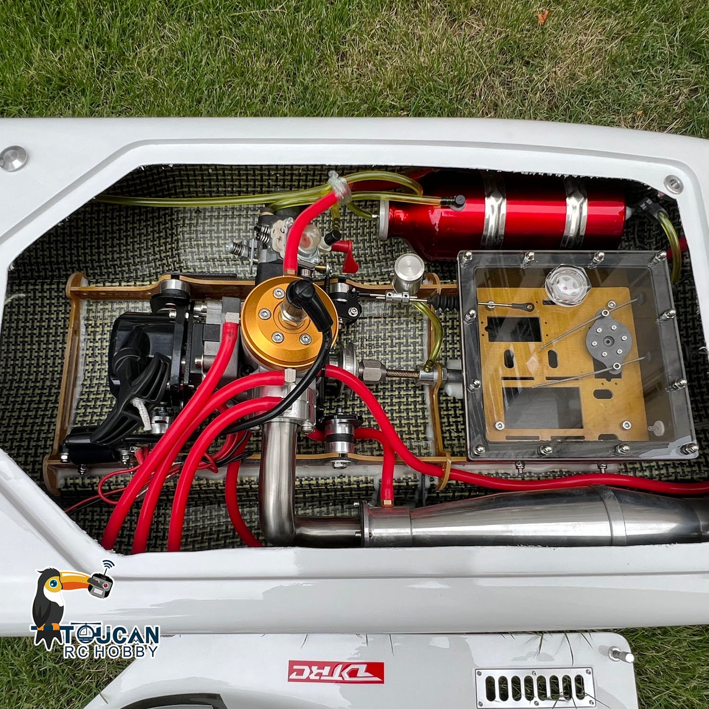 G30E 30CC Fiberglas 70KM/H Benzin Racing ARTR RC Boot W/GT3C Funksystem Motor Propeller Servo