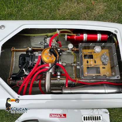 G30E 30CC Fiberglas 70KM/H Benzin Racing ARTR RC Boot W/GT3C Funksystem Motor Propeller Servo