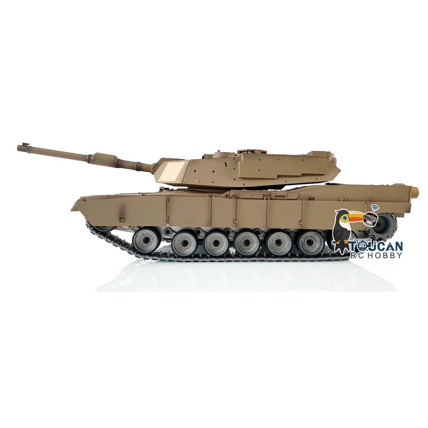 HengLong 1/16 TK16 3918 M1A2 Abrams RTR RC Tank with Metal Chassis Barrel Recoil Muzzle Flash Smoke Effects 360 Degrees Turret Double Rubber Tracks