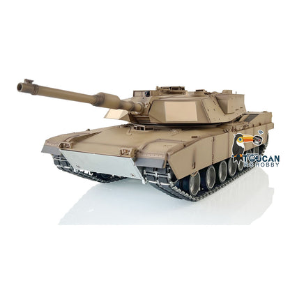 HengLong 1/16 TK16 3918 M1A2 Abrams RTR RC Tank with Metal Chassis Barrel Recoil Muzzle Flash Smoke Effects 360 Degrees Turret Double Rubber Tracks