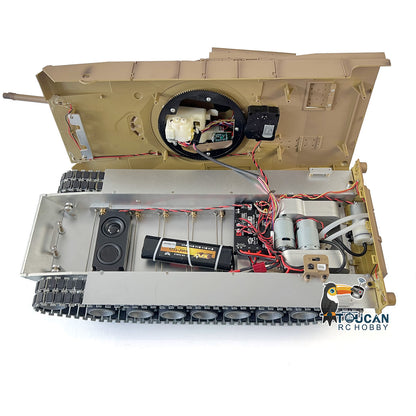 Umgerüsteter 2,4 GHz HengLong Factory USA Abrams Funkgesteuerter BB IR TK7.1 Panzer 3918 M1A2 Metallchassis Kunststoffrumpf