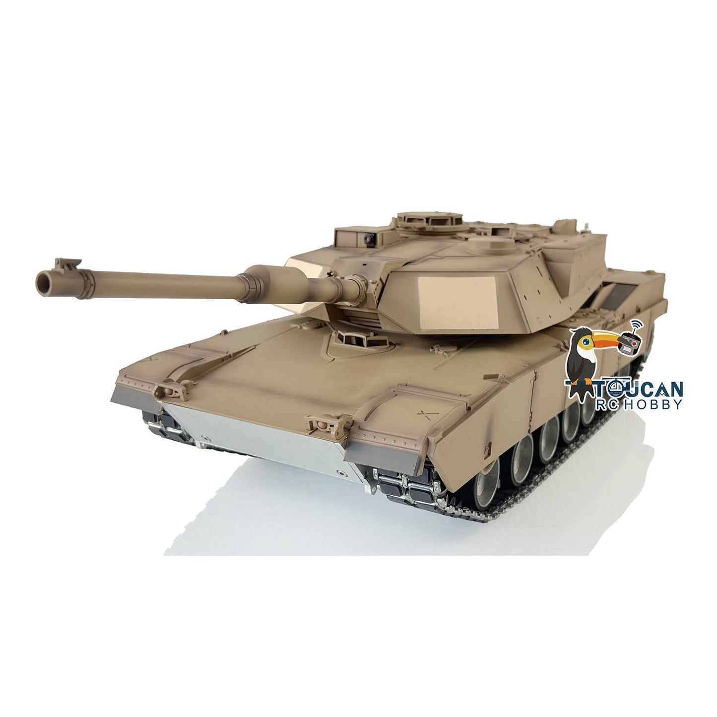 HengLong 1/16 TK16 3918 M1A2 Abrams RTR RC Tank with Metal Chassis Barrel Recoil Muzzle Flash Smoke Effects 360 Degrees Turret Double Rubber Tracks