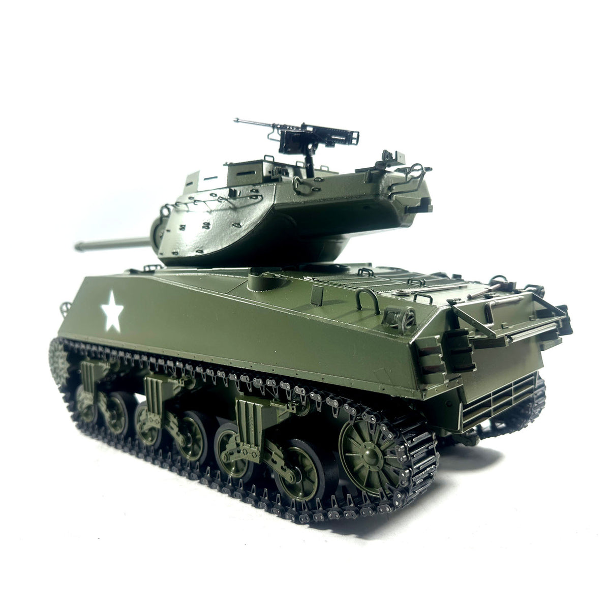 Mato 100 % Metall, 1/16, Armeegrün, M36B1 Zerstörer, Infrarot, 360-Grad-Turm, RTR, RC-Panzer, 1231 Leiträder, Kettenräder, Ketten