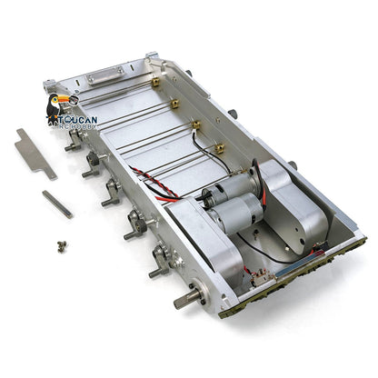 Heng Long Metal Spare Chassis For 1/16 3958/3939/3938/3918/3818 RC Tank With Suspension Arms Gearbox Vehicle Model Accessories