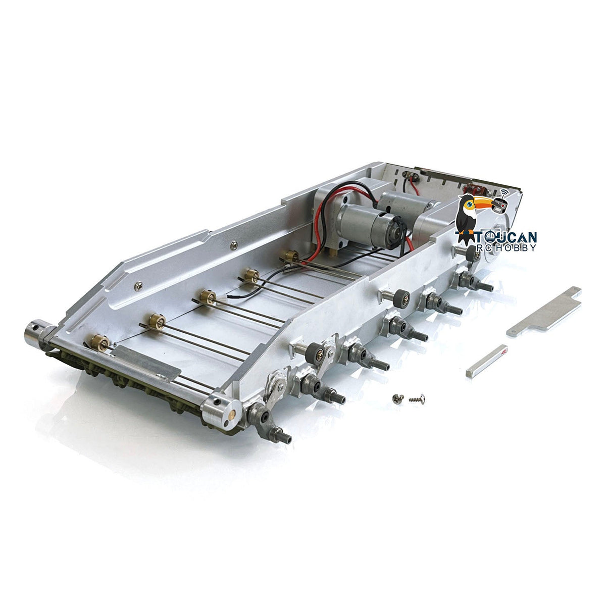 Heng Long Metal Spare Chassis For 1/16 3958/3939/3938/3918/3818 RC Tank With Suspension Arms Gearbox Vehicle Model Accessories