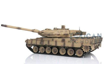 Henglong TK7.0 Leopard2A6 im Maßstab 1/16, fahrbereit, ferngesteuerter BB-IR-Panzer, 3889 Lauf, Rückstoß, Metallkette, Gummi, Rauchgeräusch