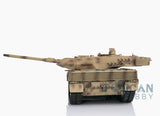 2,4G Henglong 1/16 Maßstab TK7.0 Metall Leopard2A6 Betriebsbereiter ferngesteuerter Panzer 3889 mit 360° Turmketten Kettenräder Leiträder