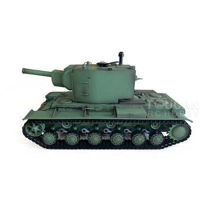 Henglong 1/16 7.0 Plastic Soviet Union KV-2 3849 RTR RC Tank with 360 Degrees Turret Barrel Recoil BB Infrared Combat Smoke