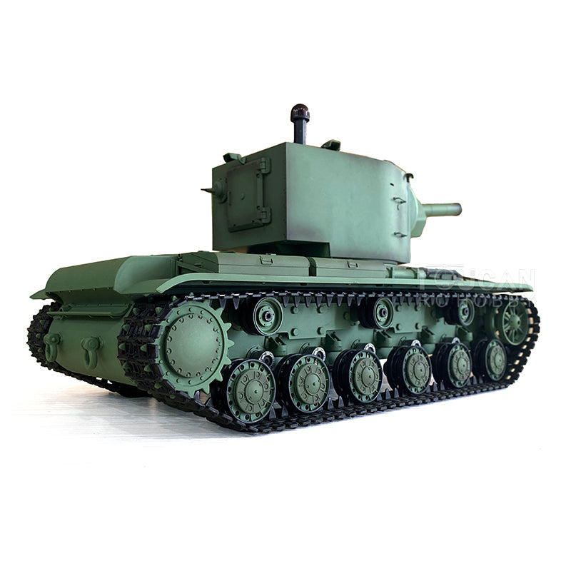 Henglong 1/16 7.0 Plastic Soviet Union KV-2 3849 RTR RC Tank with 360 Degrees Turret Barrel Recoil BB Infrared Combat Smoke