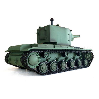 Henglong 1/16 7.0 Plastic Soviet Union KV-2 3849 RTR RC Tank with 360 Degrees Turret Barrel Recoil BB Infrared Combat Smoke