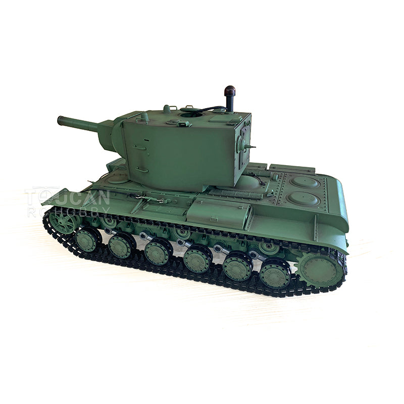 Henglong 1/16 7.0 Plastic Soviet Union KV-2 3849 RTR RC Tank with 360 Degrees Turret Barrel Recoil BB Infrared Combat Smoke