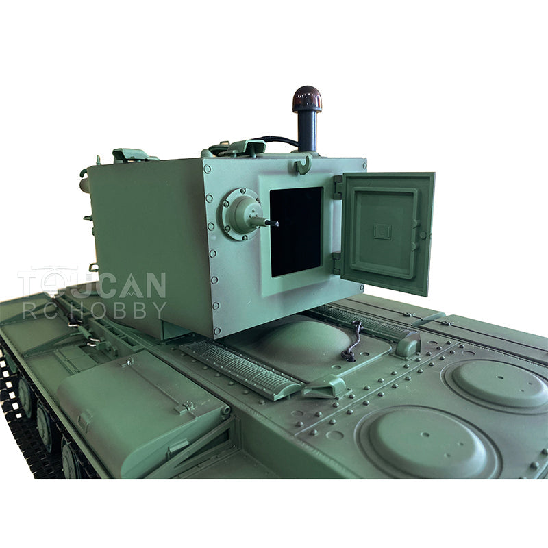 Henglong 1/16 TK7.0 Plastic Soviet KV-2 3949 RTR RC Tank with Barrel Recoil BB Unit Infrared Combat Smoke Sound Light System