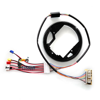 IN Stock 1/16 Scale Henglong 7.0 Version Radio Control Tank Plastic 360 Small Rotating Gear 7.0 Generation Electric Slip Ring 12P