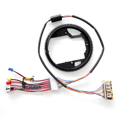 IN Stock 1/16 Scale Henglong 7.0 Version Radio Control Tank Plastic 360 Small Rotating Gear 7.0 Generation Electric Slip Ring 12P