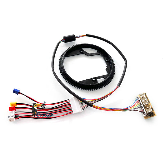 IN Stock 1/16 Scale Henglong 7.0 Version Radio Control Tank Plastic 360 Small Rotating Gear 7.0 Generation Electric Slip Ring 12P