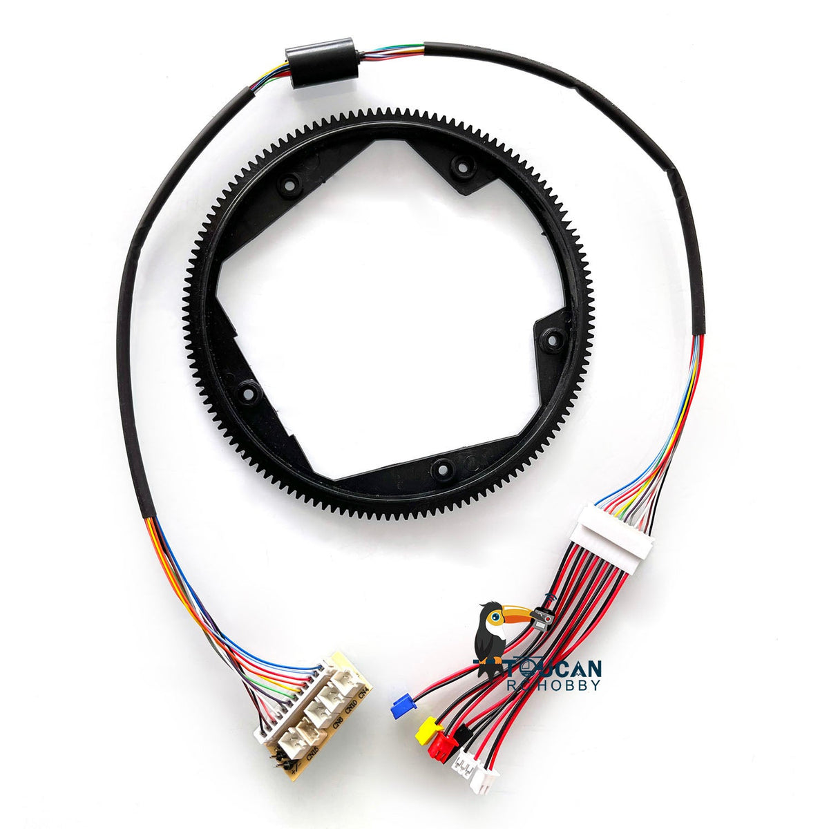 IN Stock 1/16 Scale Henglong RC Radio Control Tank Part Big Plastic 360 Rotating Gear with 7.0 Generation Electric Slip Ring 12Pin