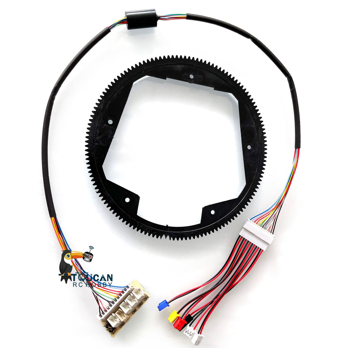 IN Stock 1/16 Scale Henglong RC Radio Control Tank Part Big Plastic 360 Rotating Gear with 7.0 Generation Electric Slip Ring 12Pin