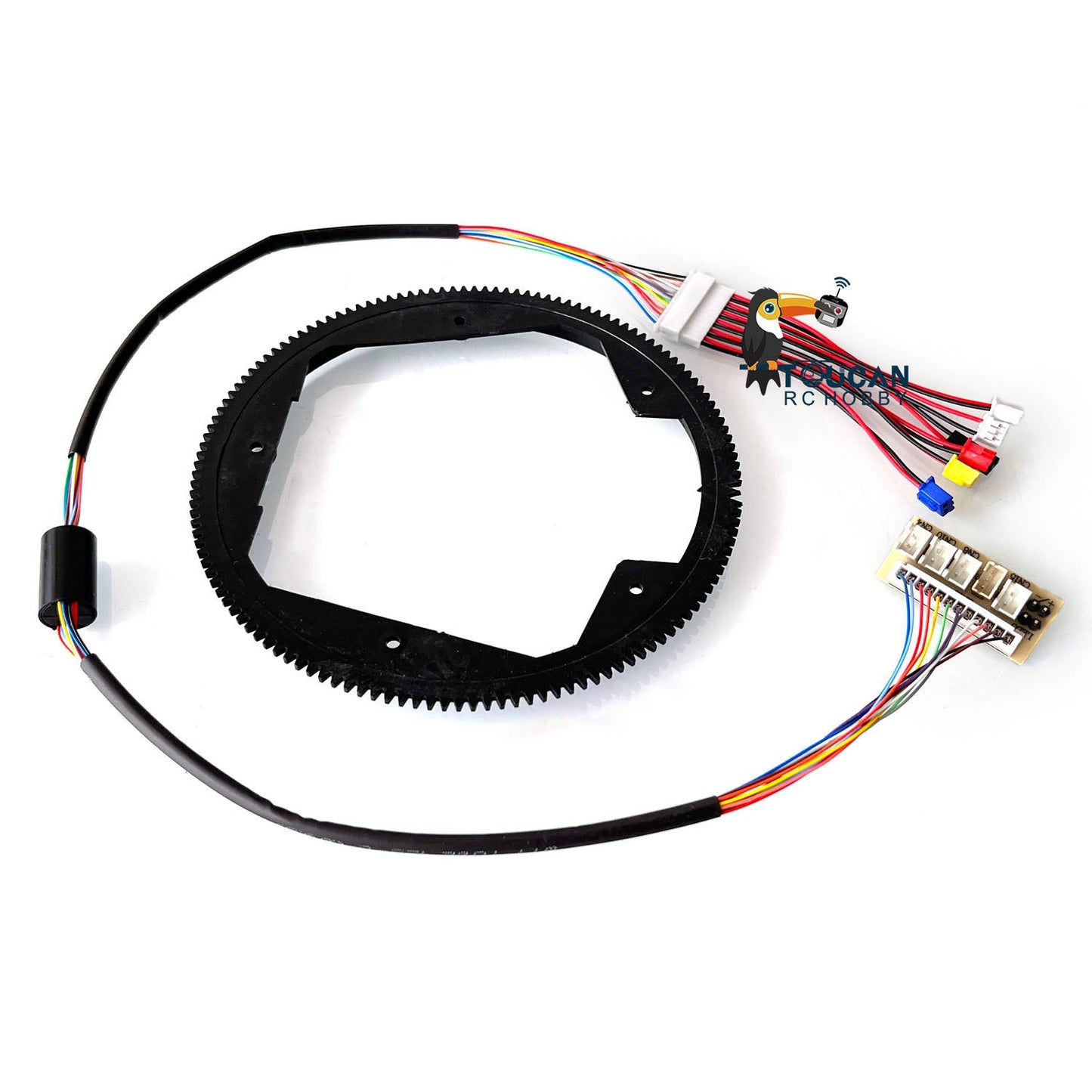 IN Stock 1/16 Scale Henglong RC Radio Control Tank Part Big Plastic 360 Rotating Gear with 7.0 Generation Electric Slip Ring 12Pin