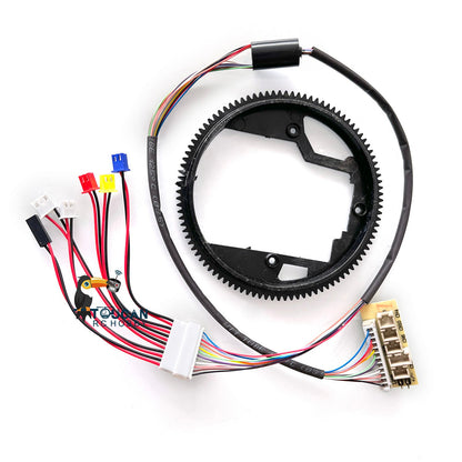 1/16 Scale Henglong 6.0 Radio Control RC Tank Model Plastic 360 Small Rotating Gear with Electric Slip Ring 12PIN Wires