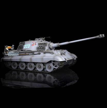 Henglong 1/16 TK7.0 Plastic German King Tiger RTR RC Tank Model 3888A Sound Light Smoke BB Infrared Combat Metal Barrel