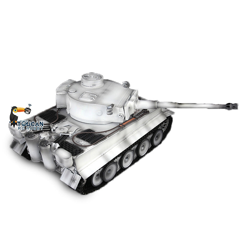 Henglong 1/16 TK7.0 German Tiger I RTR RC Tank 3818 with 360 Degrees Turret Infrared Combat Smoke BB Unit Metal Tracks Sprockets