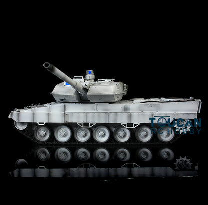 Henglong TK7.0 Leopard2A6 im Maßstab 1/16, fahrbereit, ferngesteuerter BB-IR-Panzer, 3889 Lauf, Rückstoß, Metallkette, Gummi, Rauchgeräusch