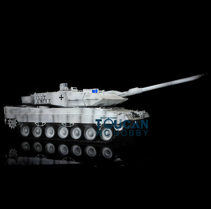 Henglong TK7.0 Leopard2A6 im Maßstab 1/16, fahrbereit, ferngesteuerter BB-IR-Panzer, 3889 Lauf, Rückstoß, Metallkette, Gummi, Rauchgeräusch