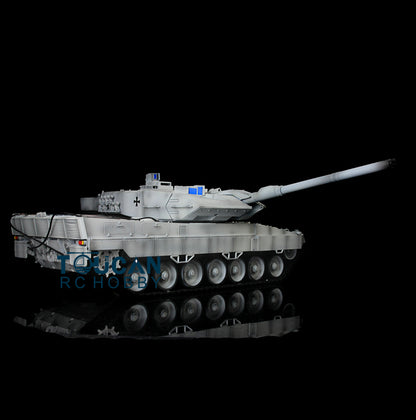 2,4G Henglong 1/16 Maßstab TK7.0 Upgrade FPV Leopard2A6 RC RTR Tank 3889 360 Barrel Rückstoß Metallketten Kettenräder Leiträder