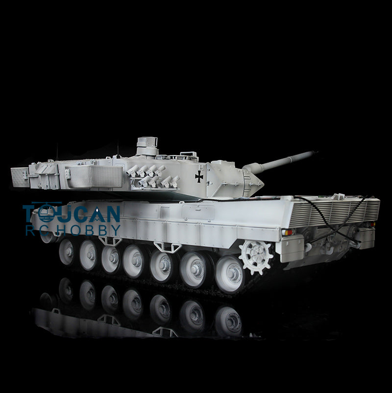 Henglong 2.4G 1/16 TK7.0 Plastic German Leopard2A6 RTR RC Tank Model 3889 BB Infrared Combat Smoke Light Sound System Metal Barrel