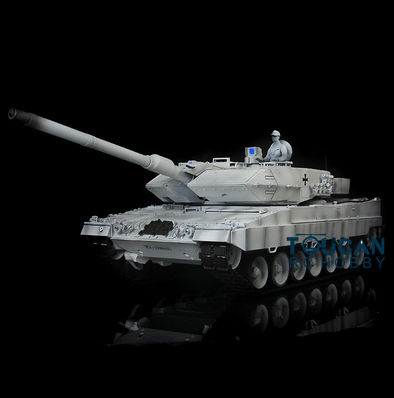 Henglong 2.4G 1/16 TK7.0 Plastic German Leopard2A6 RTR RC Tank Model 3889 BB Infrared Combat Smoke Light Sound System Metal Barrel