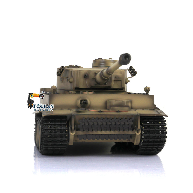 HengLong 1/16 German Tiger I RTR RC Tank 3818 with Barrel Recoil 360 Degrees Turret BB IR Smoke Metal Sprockets Idlers Road Wheels Chassis Plastic Hull