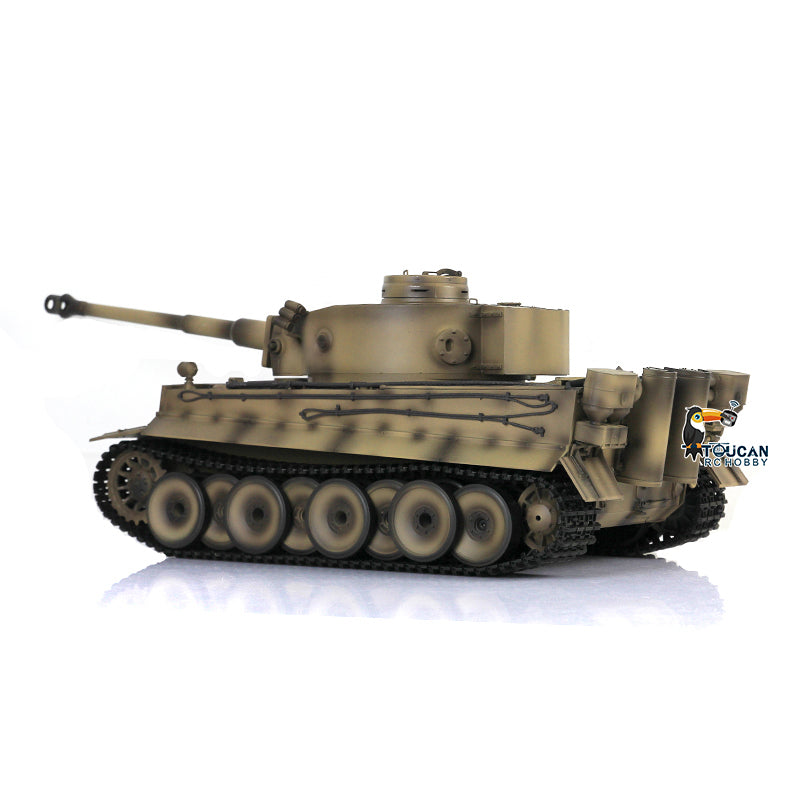 Henglong 1/16 TK7.0 German Tiger I RTR RC Tank 3818 with Barrel Recoil 360 Degrees Turret BB IR Smoke Metal Tracks Sprockets Idlers Road Wheels
