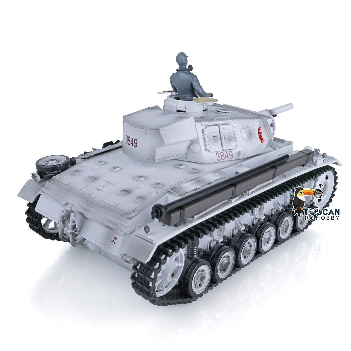 Henglong 1/16 TK7.0 Promotion German Panzer III H RTR RC Tank 3849 BB Infrared System Smoke Metal Barrel Tracks Sprockets Idlers Wheels Gearbox Tracks