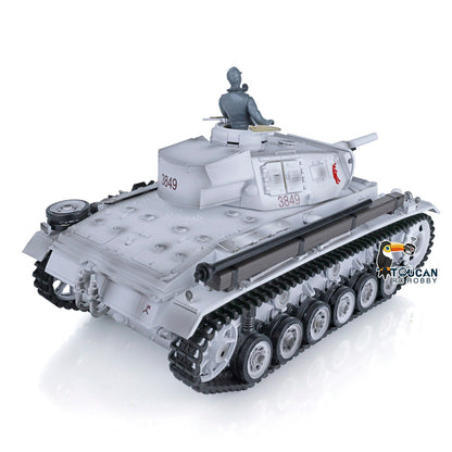 Henglong 1/16 TK7.0 Promotion German Panzer III H RTR RC Tank 3849 BB Infrared System Smoke Metal Barrel Tracks Sprockets Idlers Wheels Gearbox Tracks