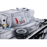 1/16 Scale TK7.0 Customized Version Henglong Panzer III H Ready To Run RC Model Tank 3849 Metal Tracks Wheels Smoke Sound BB IR