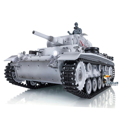 Henglong 1/16 7.0 Profession German Panzer III H RTR RC Tank 3849 with 360 Degrees Turret IR BB Smoke Metal Sprockets Idlers Road Wheels Barrel Tracks Gearbox